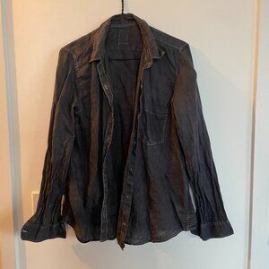 Gap Peyter Grey 100% Linen Shirt